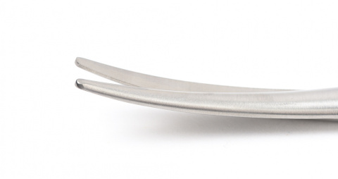 Ножницы диссекционные Metzenbaum-Fino, изогнутые, тупоконечные, с ТС-вставками, длина 23 см